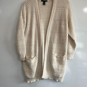 Super soft ivory/off white cozy cardigan small